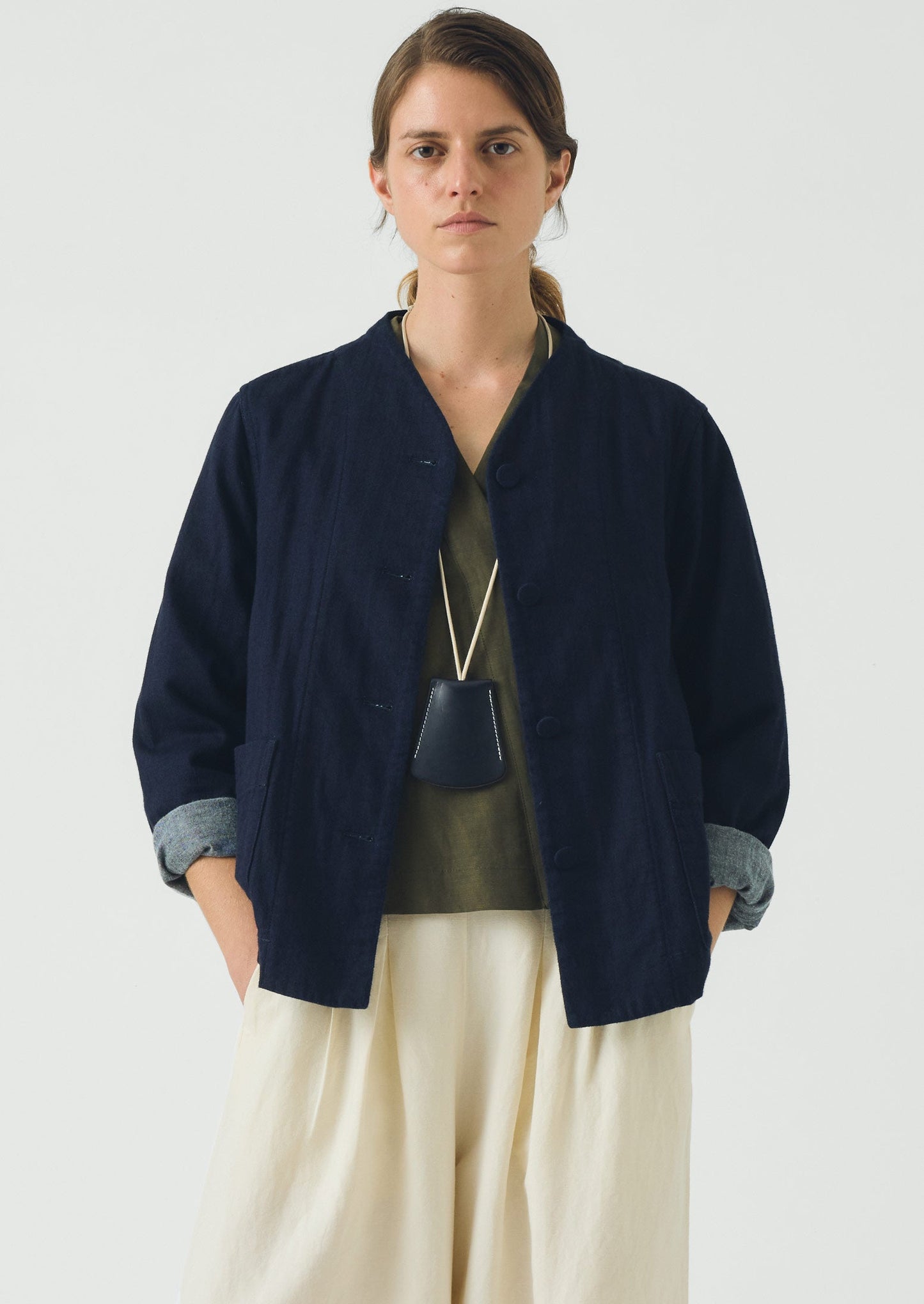 Laperruque Leather Bell Key Holder | Navy