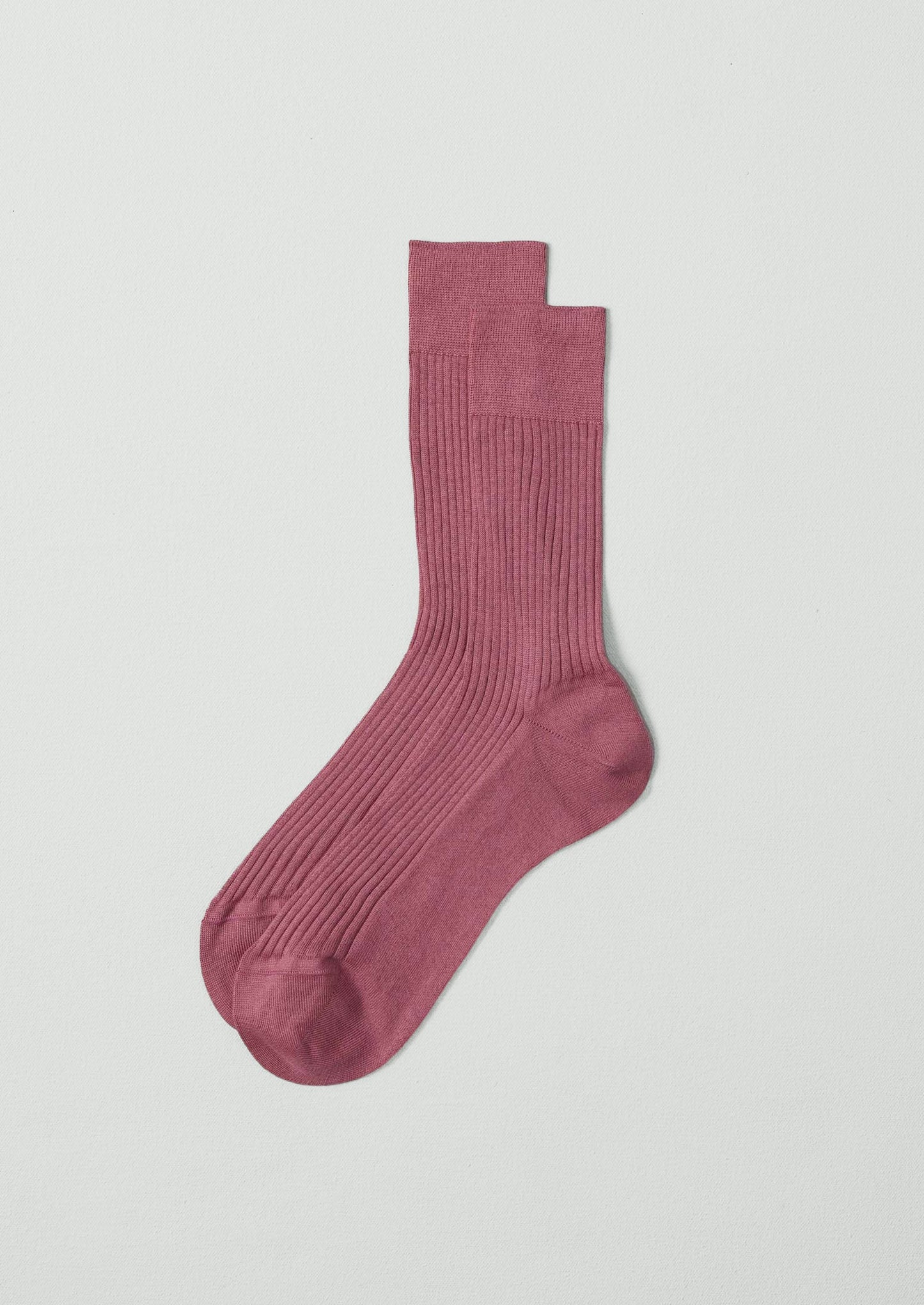 Maria La Rosa Organic Cotton Ribbed Socks | Rose