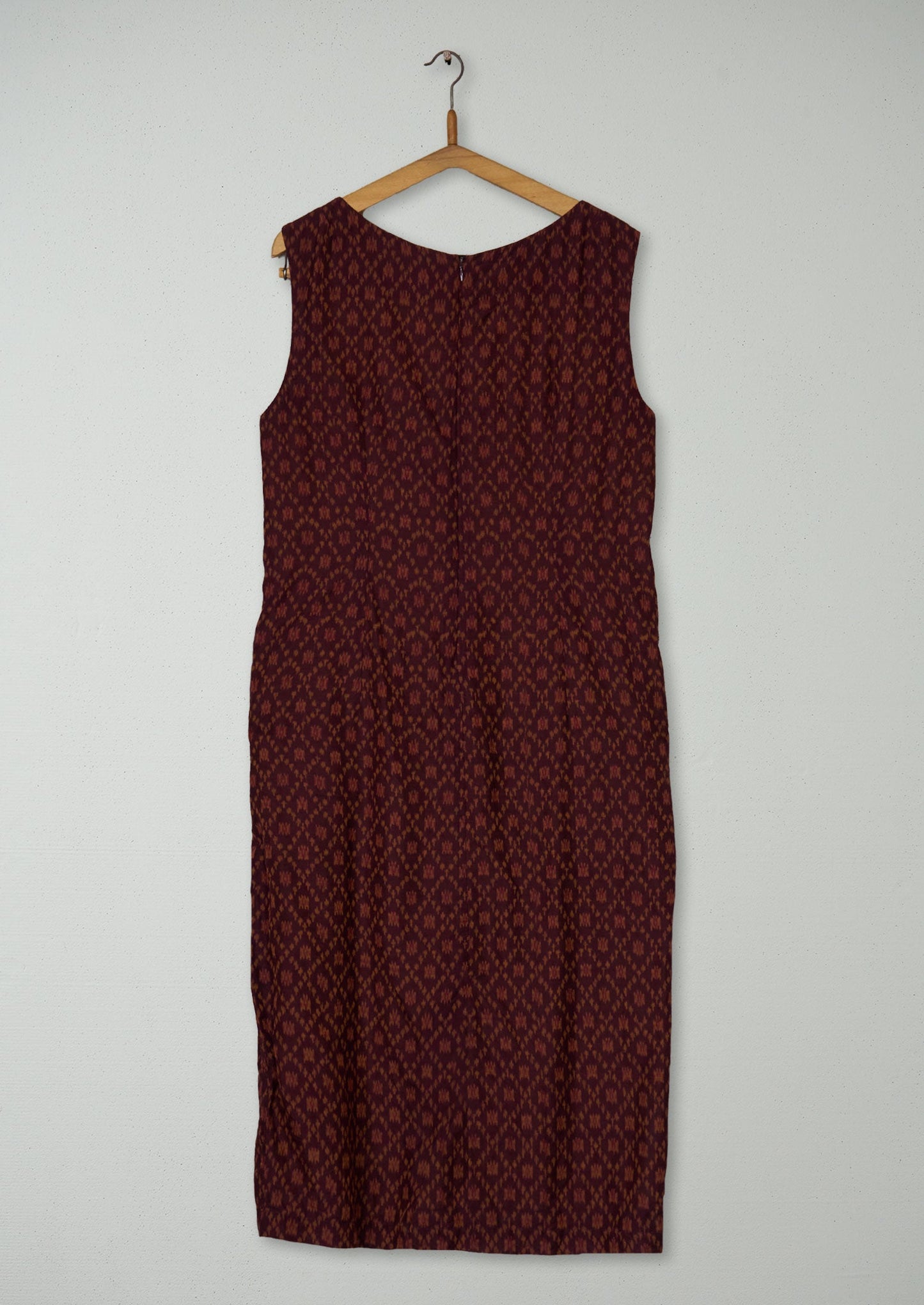 Reworn Ikat Column Dress Size 14 (1875) | Multi