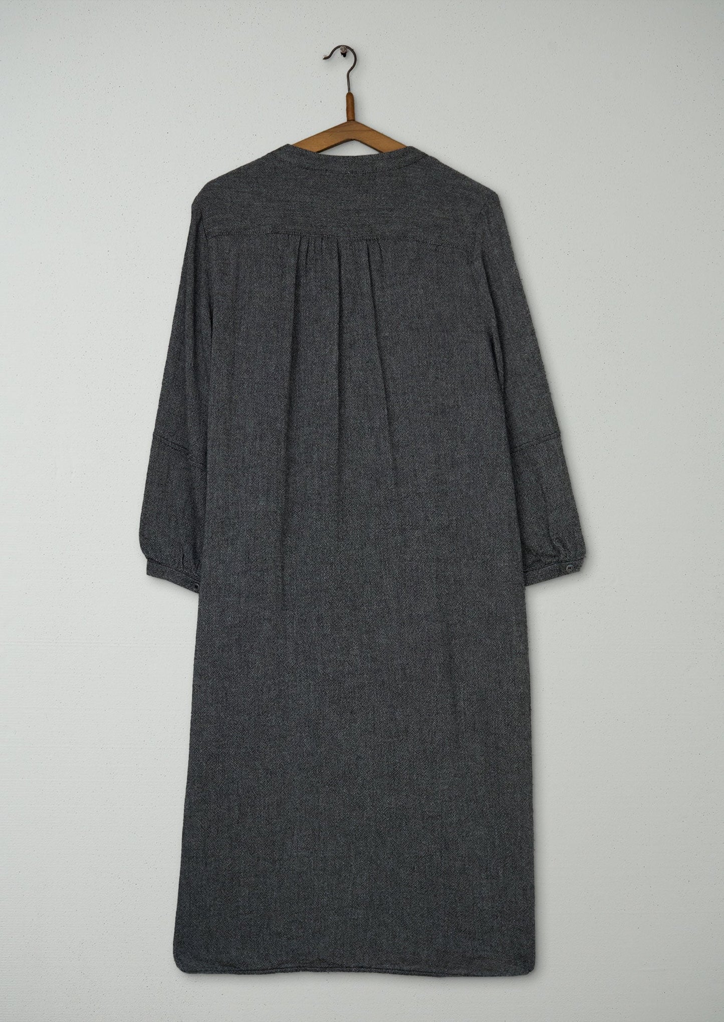 Reworn Emma Shirt Dress Size 12 (1869) | Charcoal