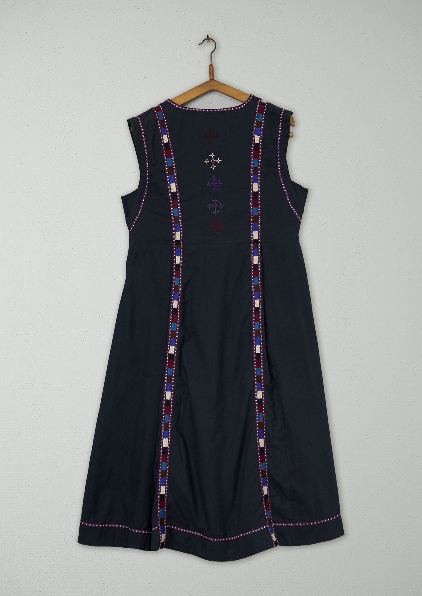 Reworn Embroidered Tunic Dress Size 12 (1867) | Multi