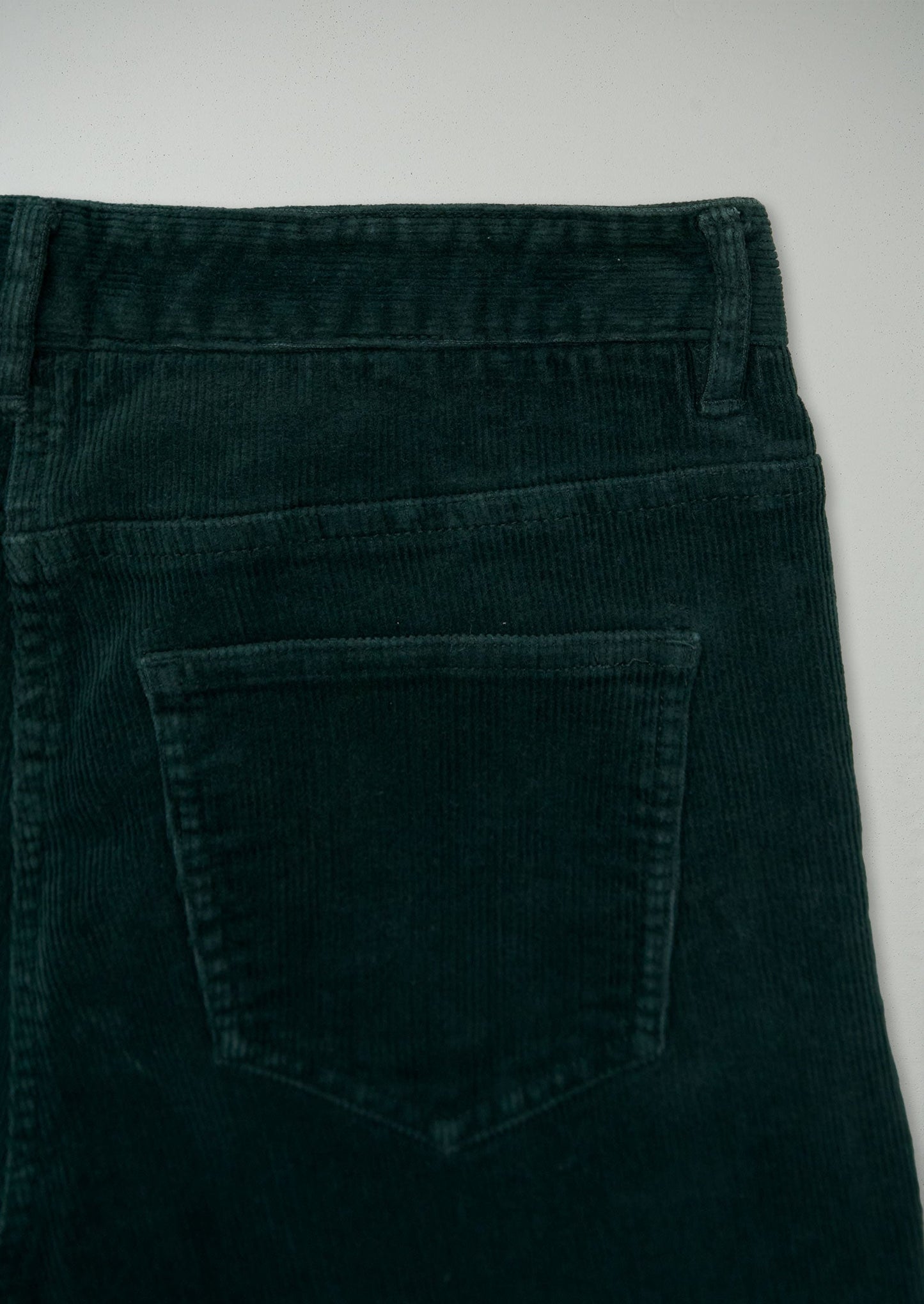 Reworn Stretch Cord Skinny Jeans Size 10 (985) | Green