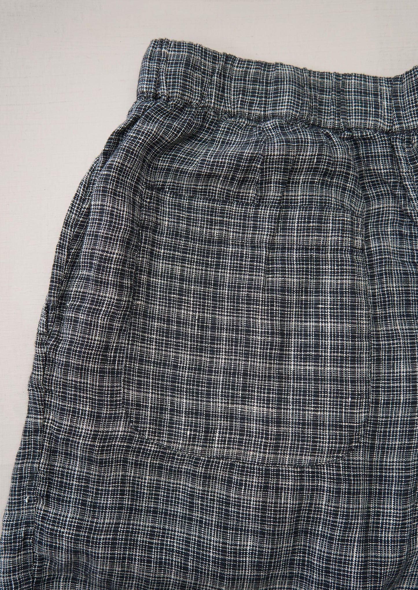 Reworn Check Linen Trousers Size M (1233) | Multi
