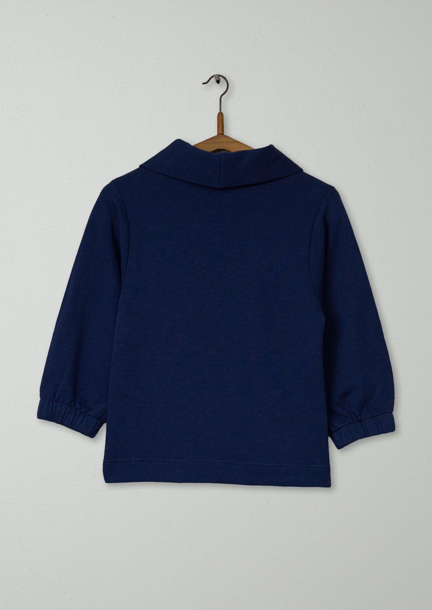 Reworn Loop Back Cotton Sweatshirt Size XXS (104) | Navy