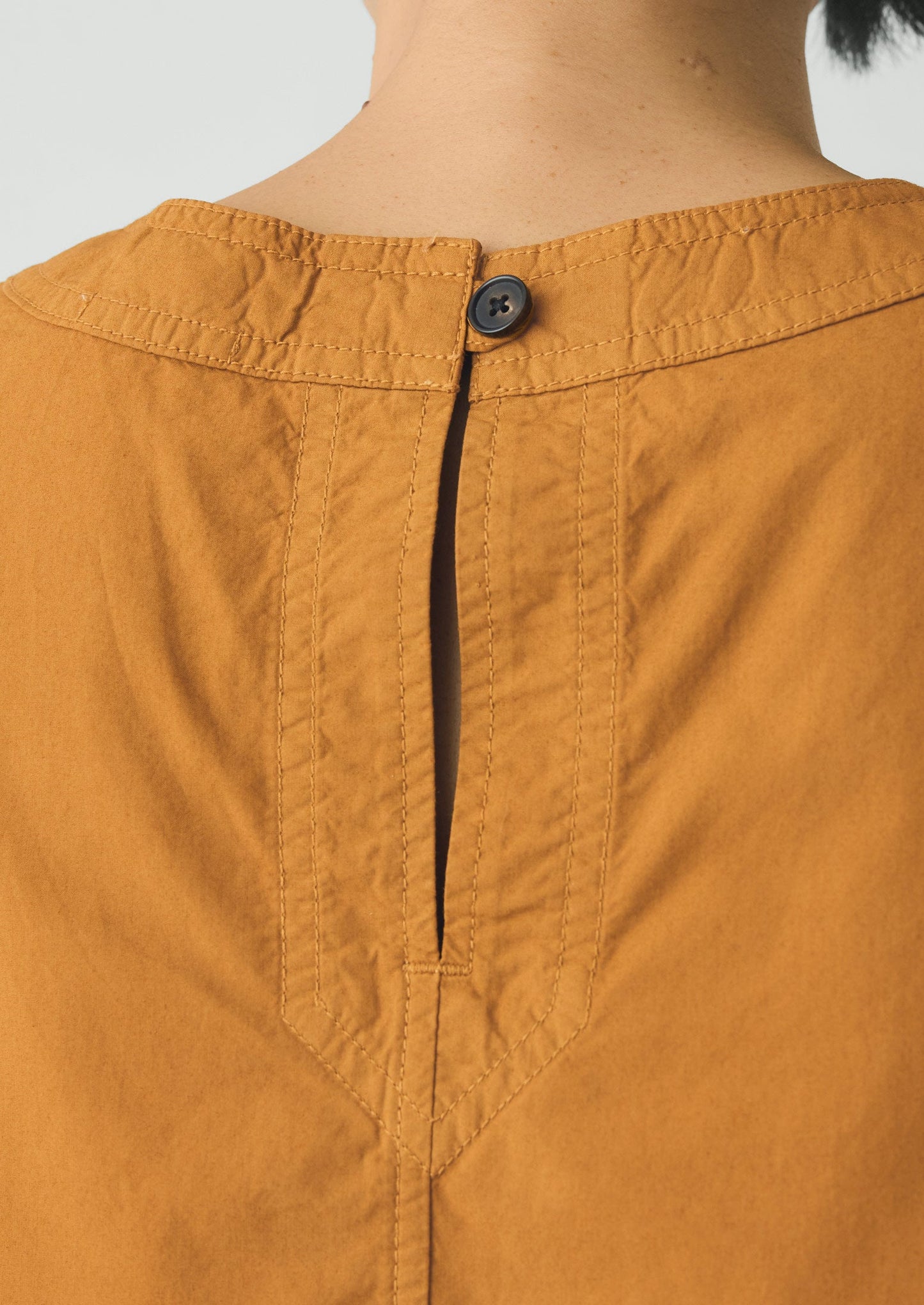 Panelled Garment Dyed Sleeveless Top | Dhal