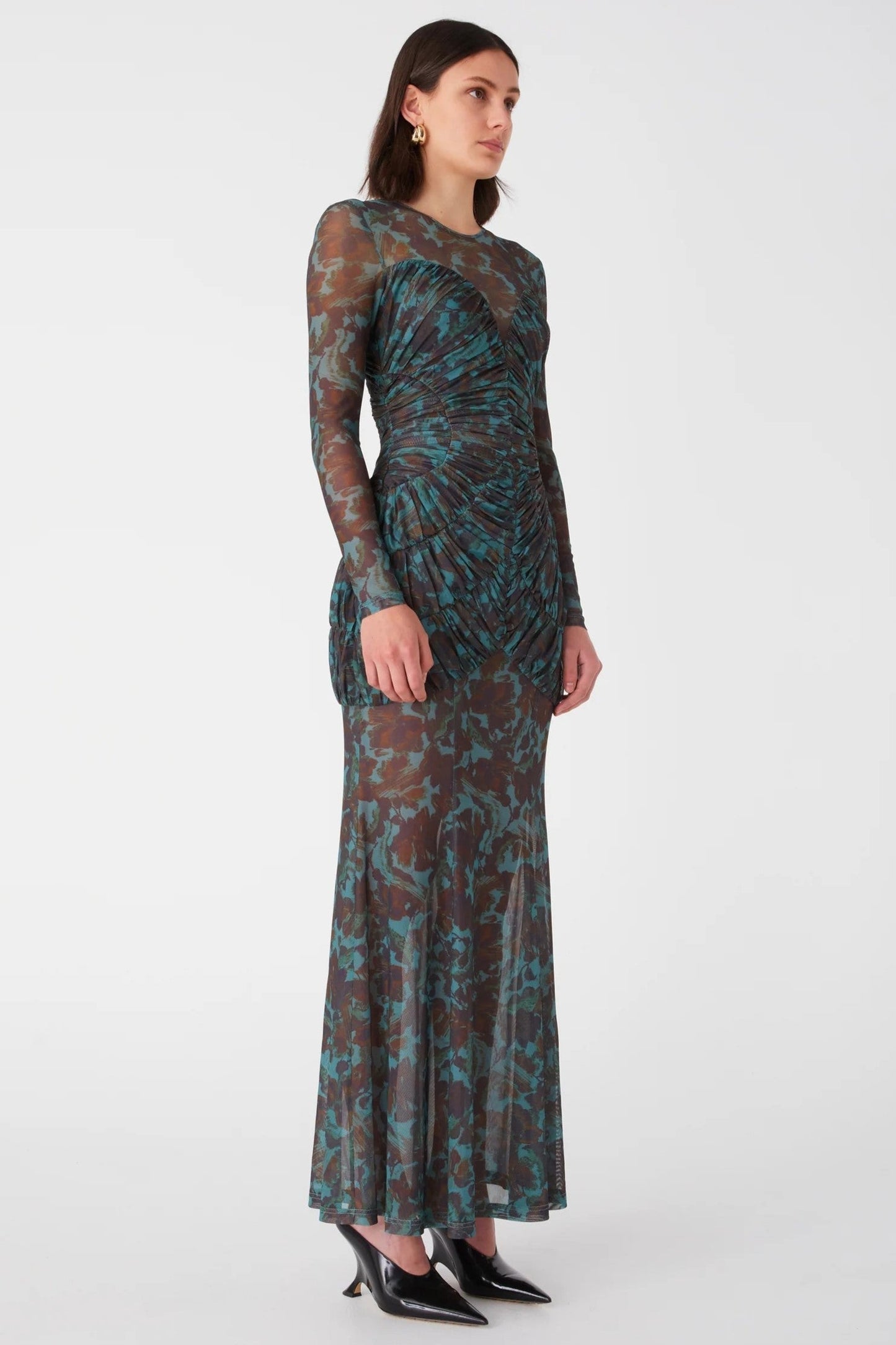Misha Talitha Maxi Dress - Vintage Chintz Print Jade