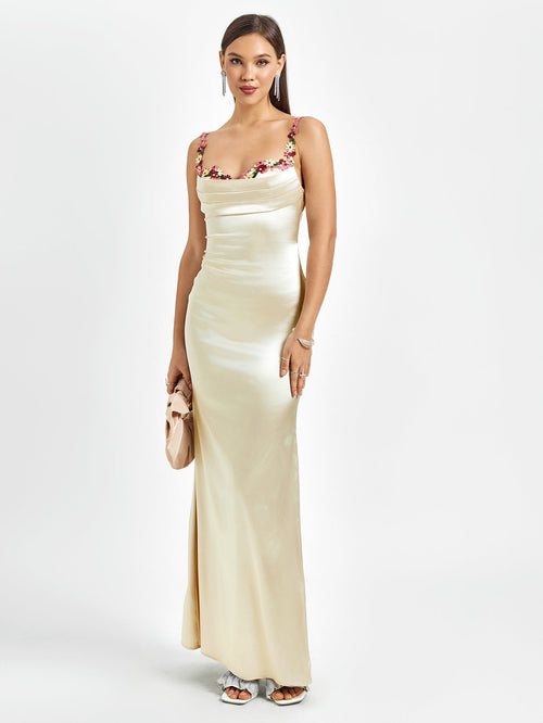 Livette - Satin Gown Maxi Dress