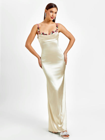 Livette - Satin Gown Maxi Dress