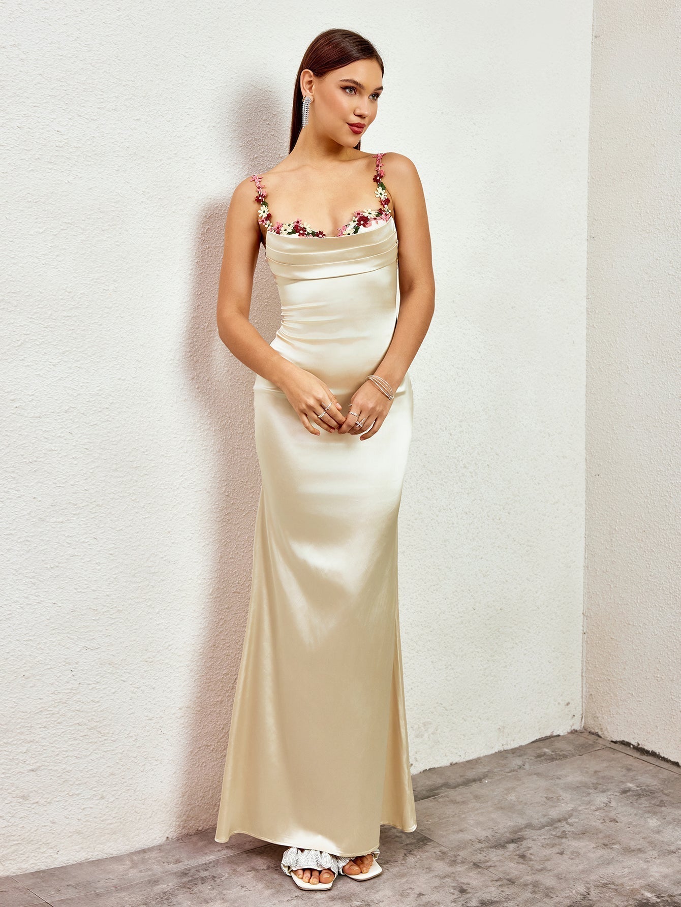 Livette - Satin Gown Maxi Dress
