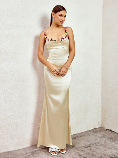 Livette - Satin Gown Maxi Dress