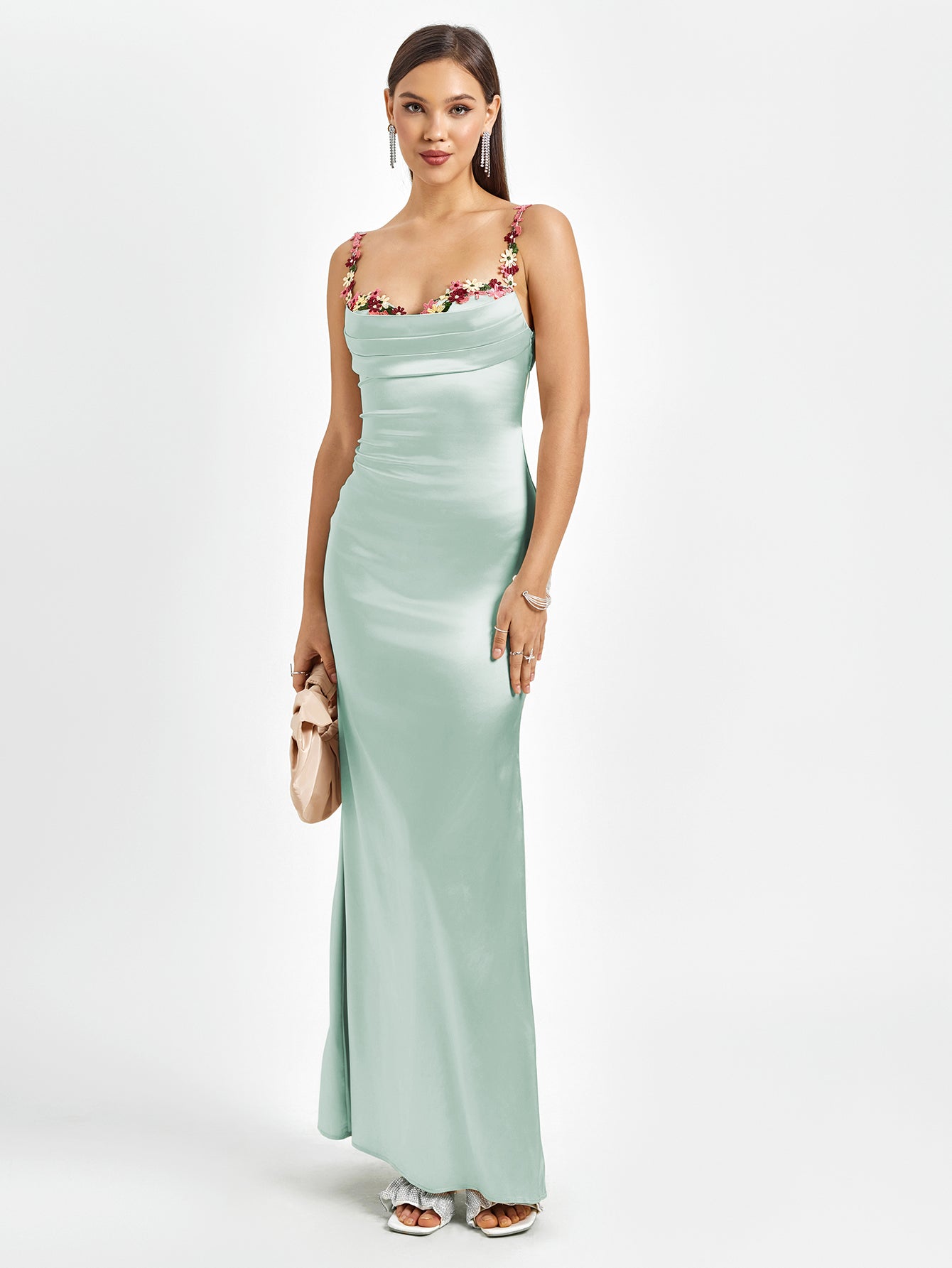 Livette - Satin Gown Maxi Dress