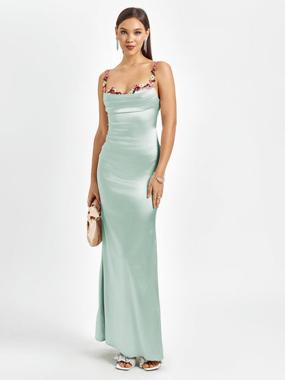 Livette - Satin Gown Maxi Dress