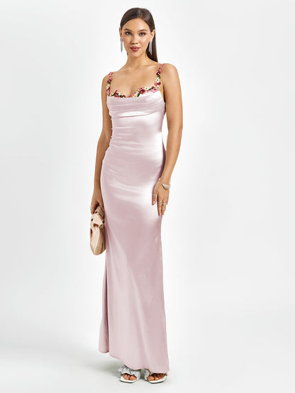Livette - Satin Gown Maxi Dress