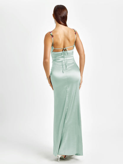 Livette - Satin Gown Maxi Dress
