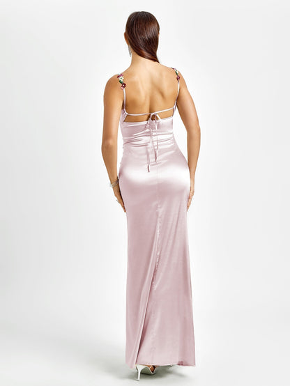Livette - Satin Gown Maxi Dress