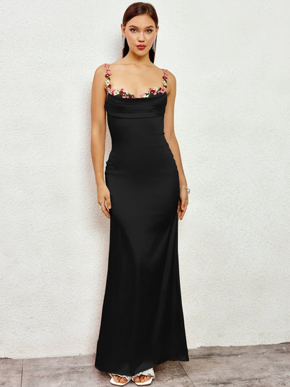 Livette - Satin Gown Maxi Dress