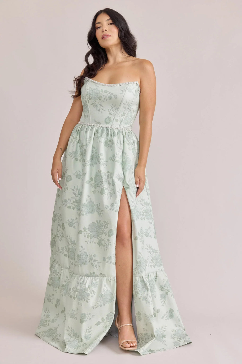 Ellapink Luxe Jacquard Dress | Made To Order