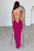 Azari Midi Dress - Deep Berry