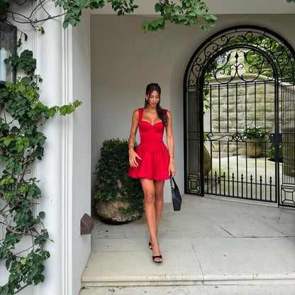 Joelle Mini Dress - Red