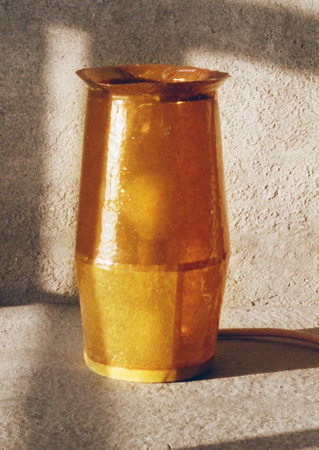 Jacob Marks Patchwork Pine Resin Lamp | Amber