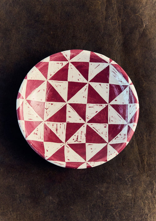 Hannah Watts Diamond Platter | Grape Multi