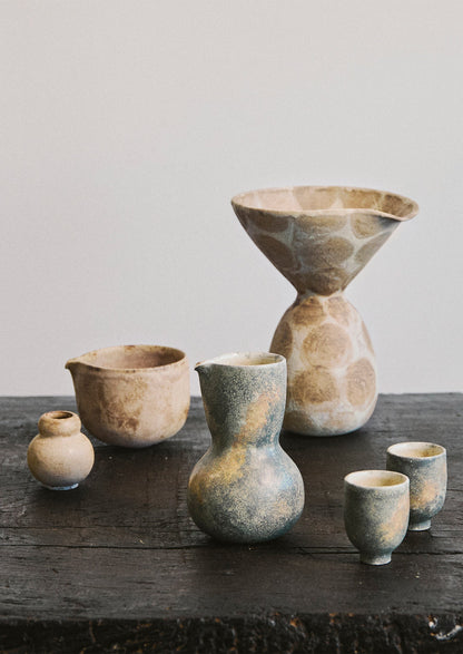 Linnan Ye Hand Thrown Cup | Stone Green