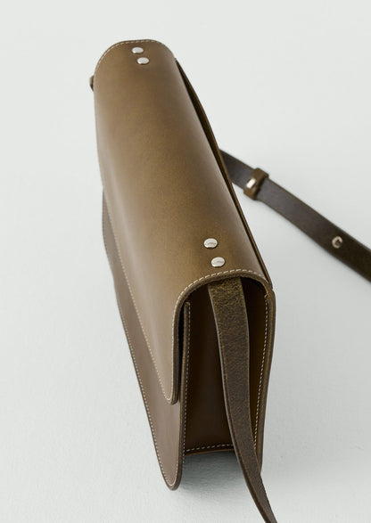 Laperruque Leather Cross Body Bag | Olive