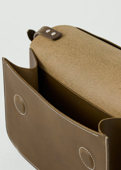 Laperruque Leather Cross Body Bag | Olive