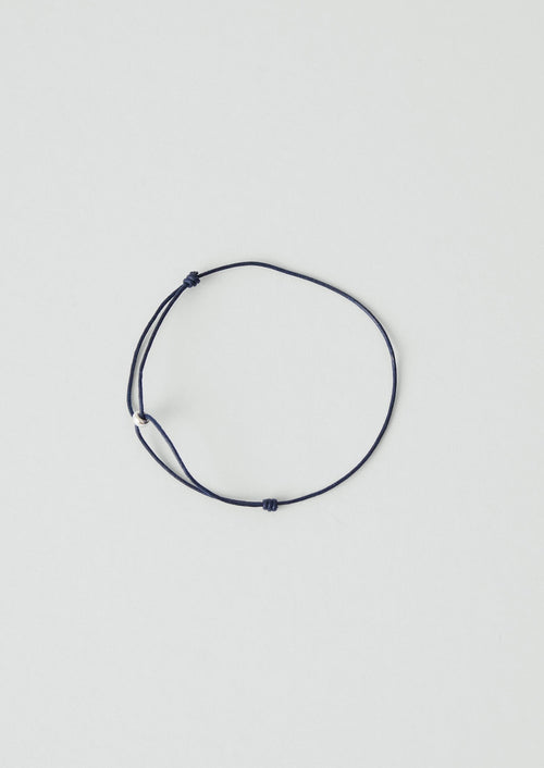 Helena Rohner Silver Bead Bracelet | Navy/Silver
