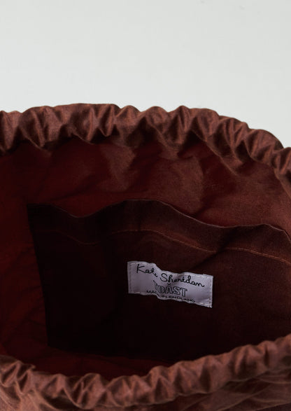 Kate Sheridan Waxed Cotton Bow Rucksack | Chestnut