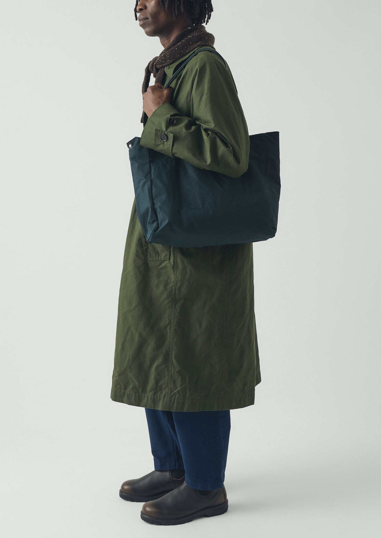 Kate Sheridan Waxed Canvas Tote | Midnight