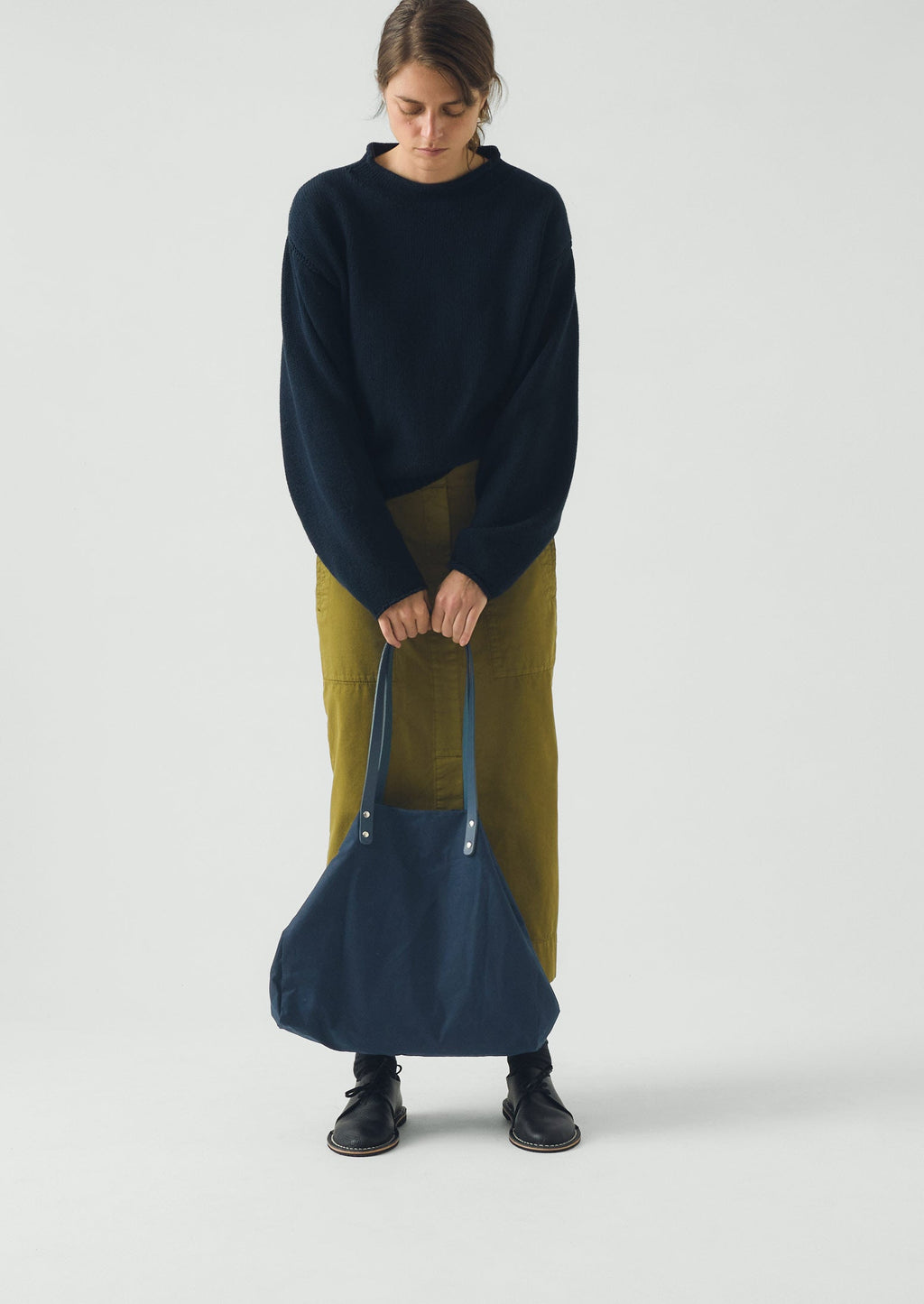 Kate Sheridan Waxed Canvas Tote | Midnight