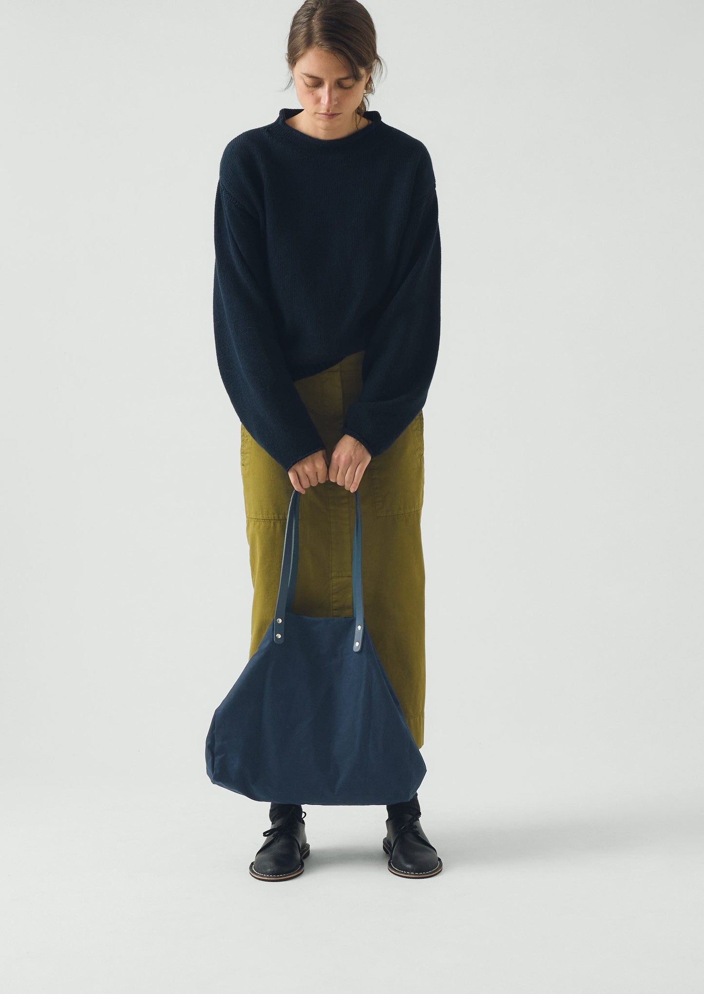 Kate Sheridan Waxed Canvas Tote | Midnight