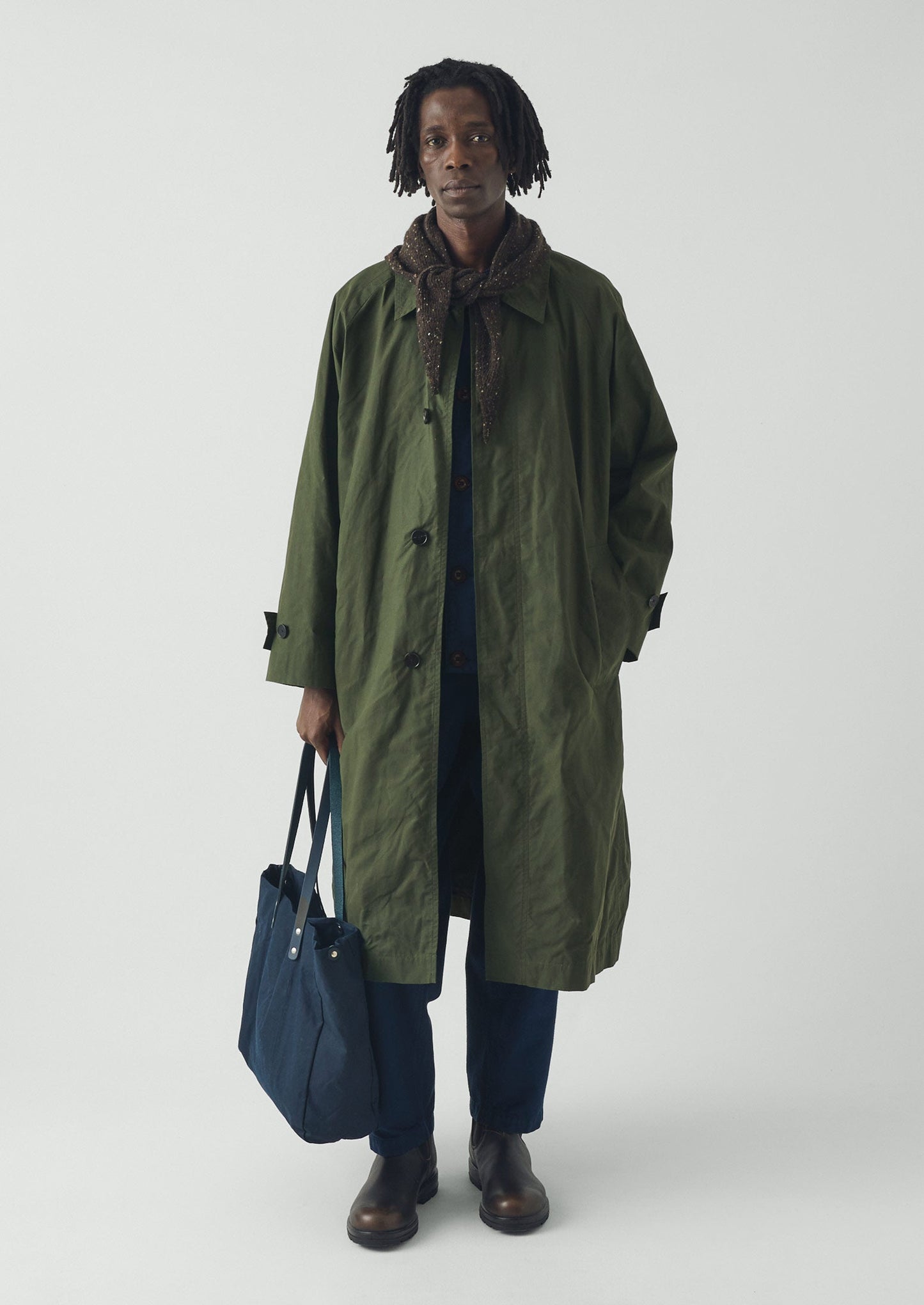 Kate Sheridan Waxed Canvas Tote | Midnight