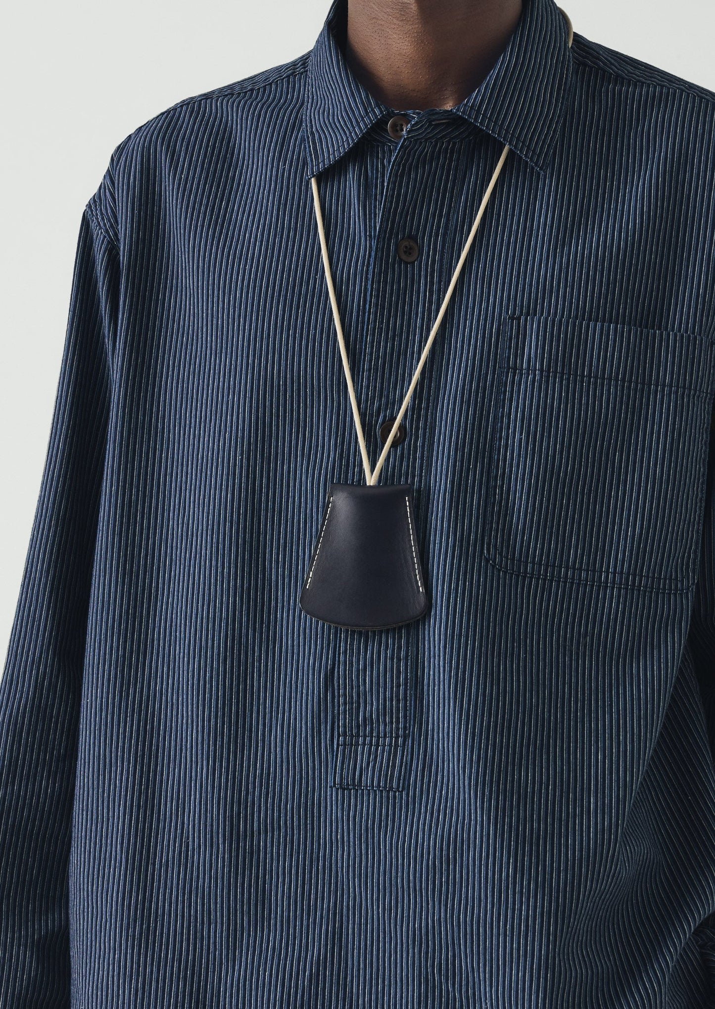 Laperruque Leather Bell Key Holder | Navy