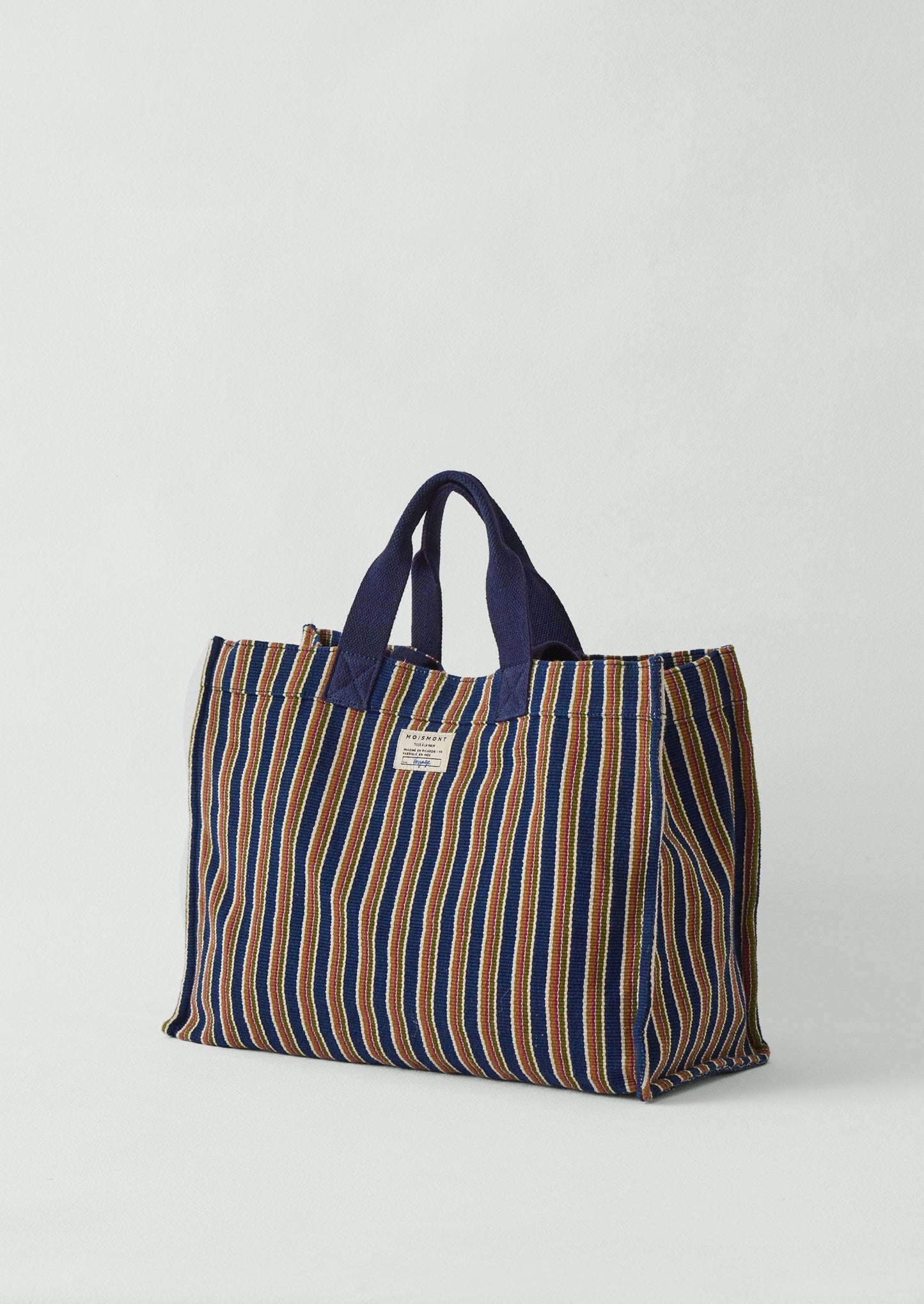 Moismont Stripe Cotton Bag | Blue Multi