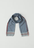 Moismont Cotton Gingham Scarf | Indigo