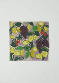 Sketched Fruit Cotton Silk Bandana | Thistle