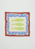 Market Fish Linen Bandana | Ecru
