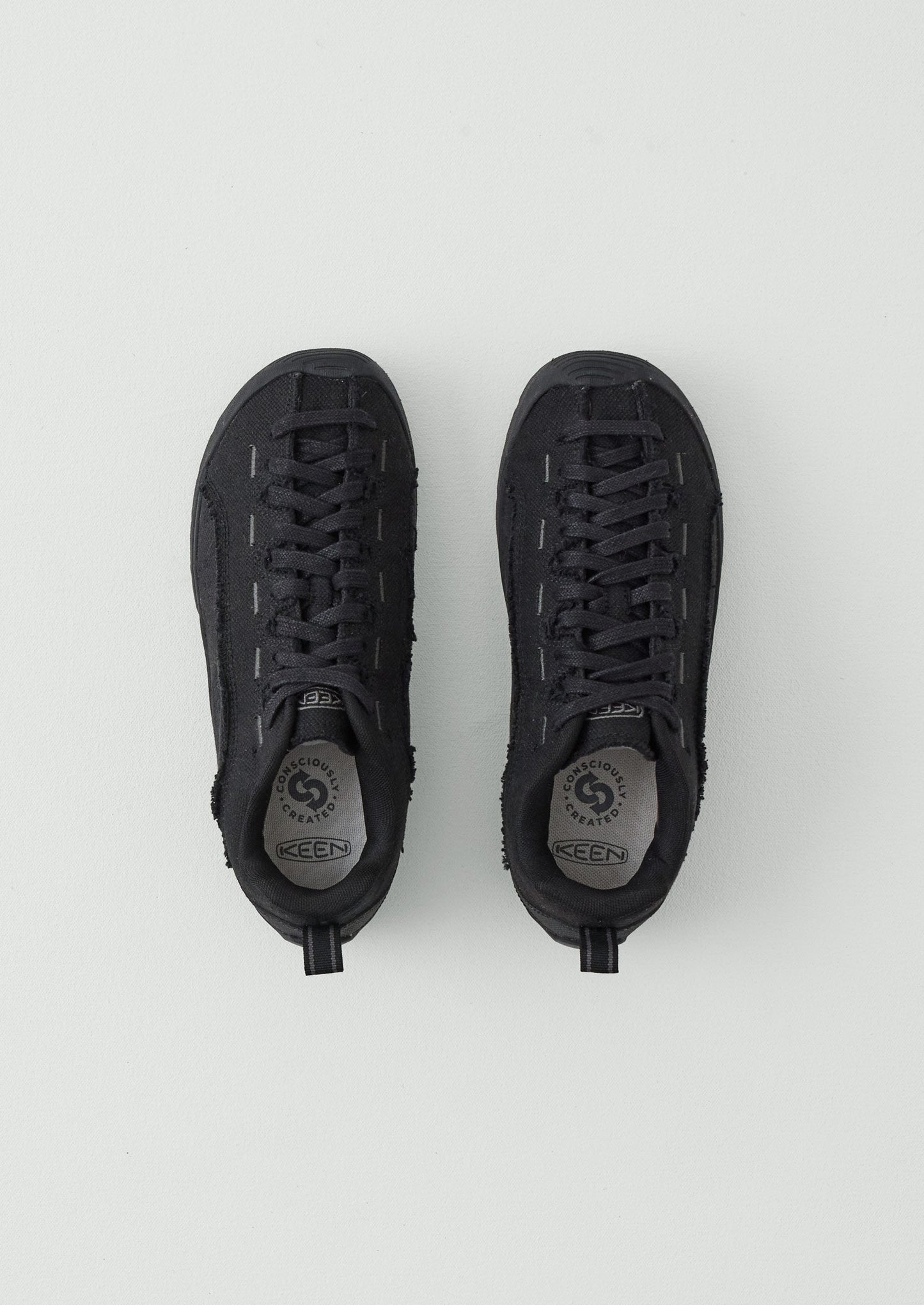 Keen Jasper Split Canvas Trainers | Black