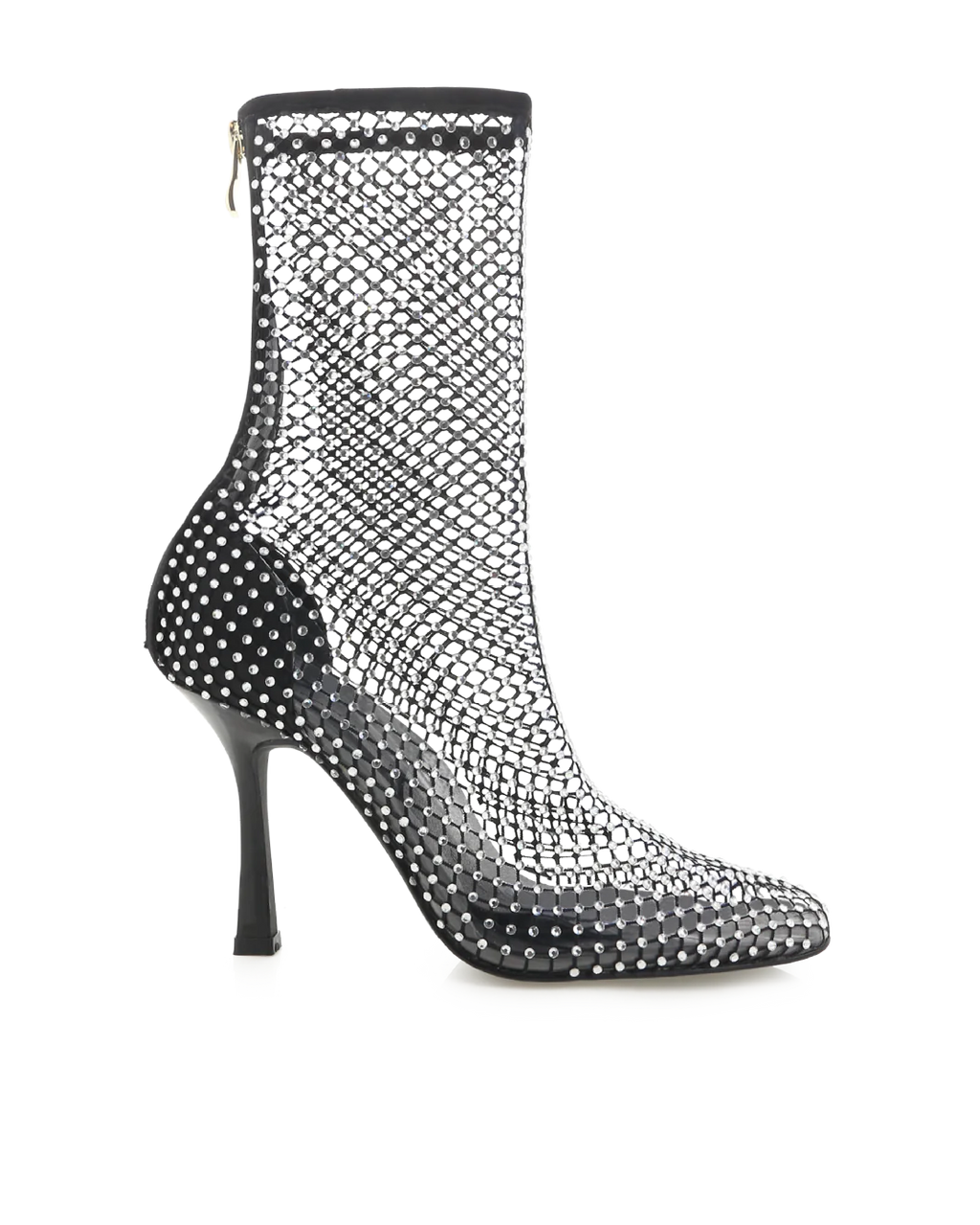 Bindi Heels - Black Satin Diamante