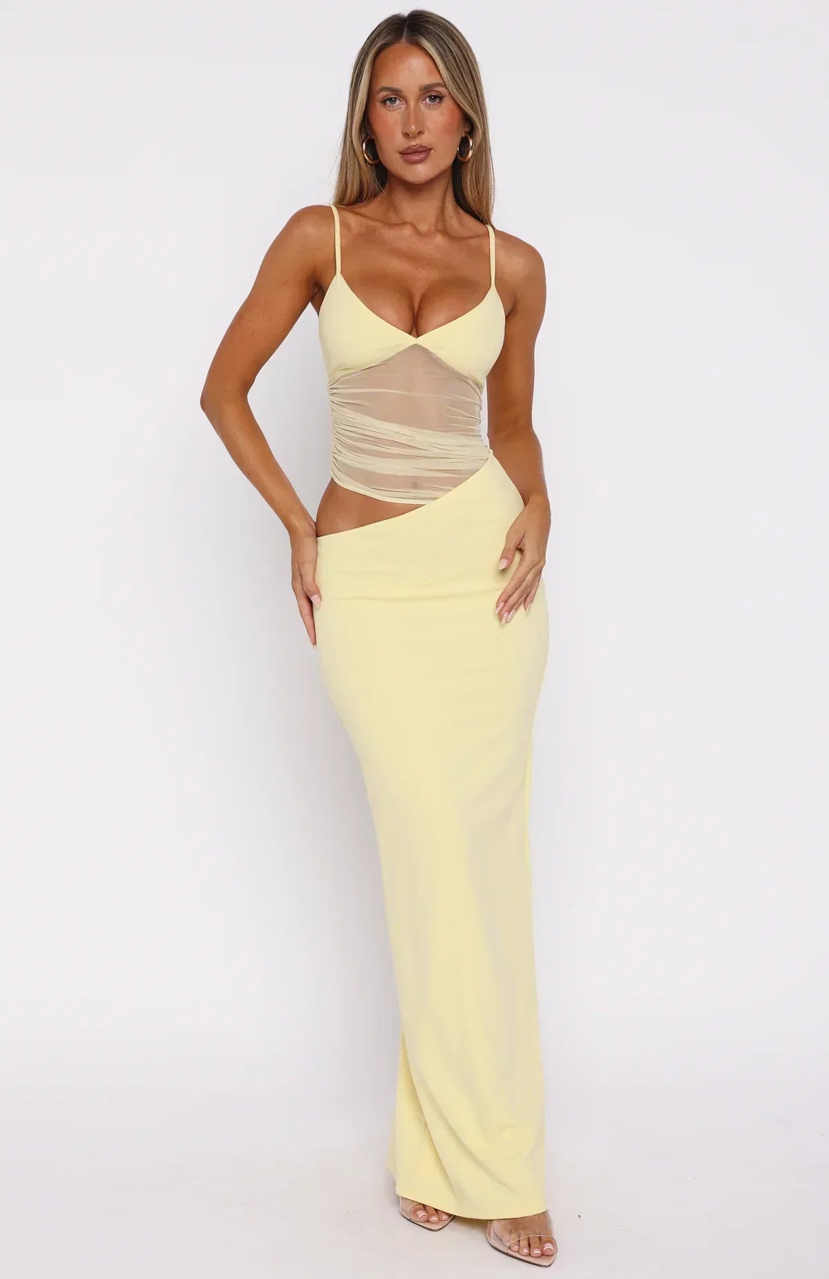 Luna | Blush Maxi Dress