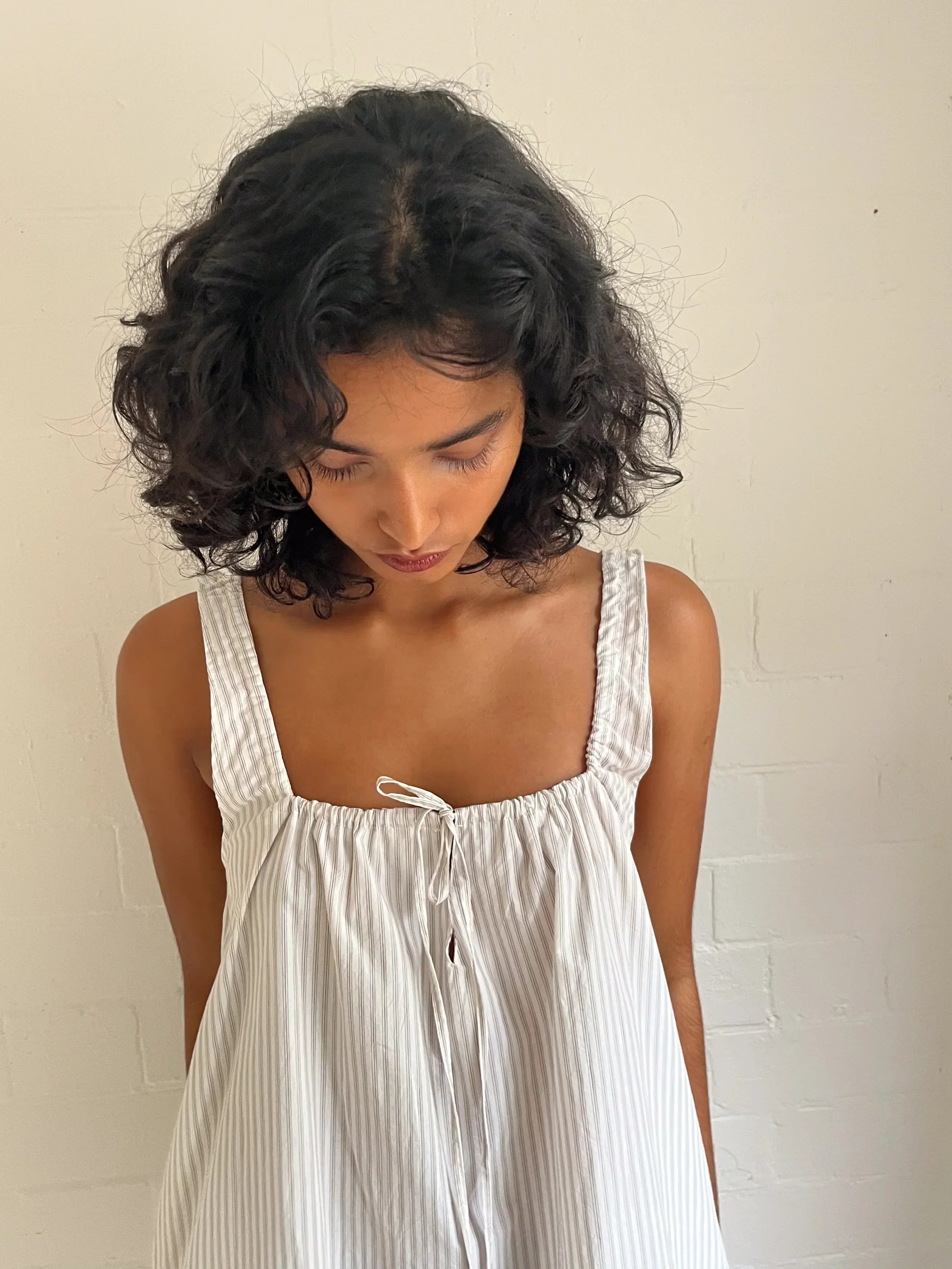 the bow dress - story stripe
