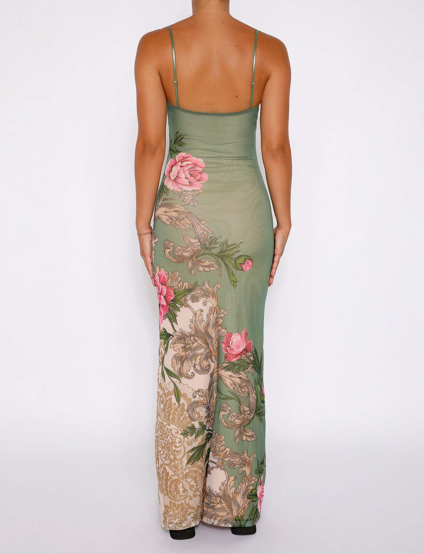 Livette - Floral Rose Maxi Dress