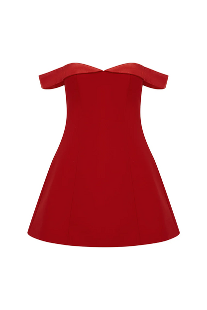 Ebony Mini Dress - Red