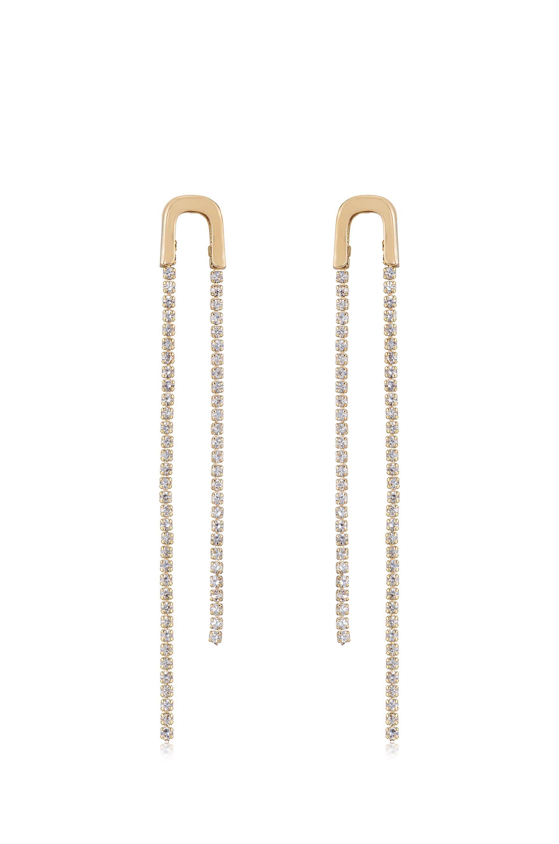 Double Chain Drop Earrings