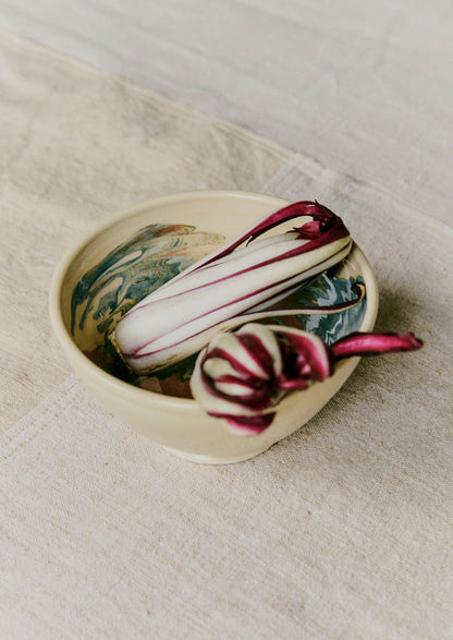 Poterie Barbotine Marbled Breakfast Bowl | Sand/Moss