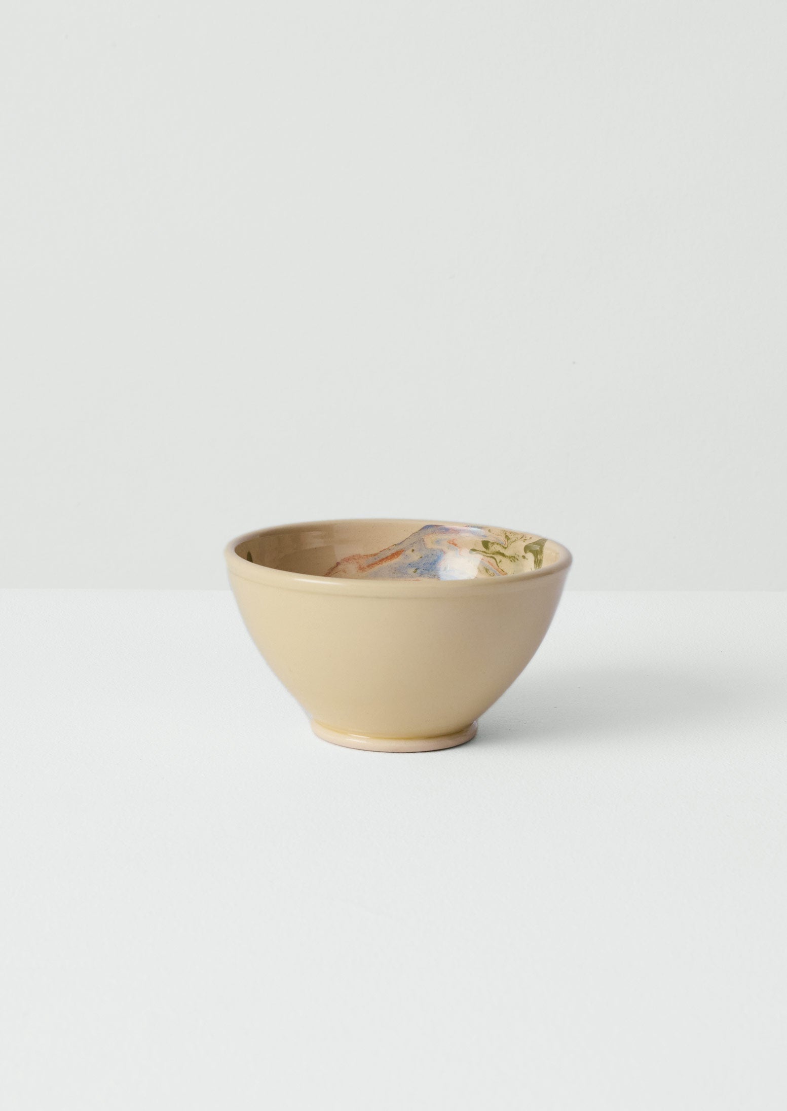 Poterie Barbotine Marbled Breakfast Bowl | Sand/Moss