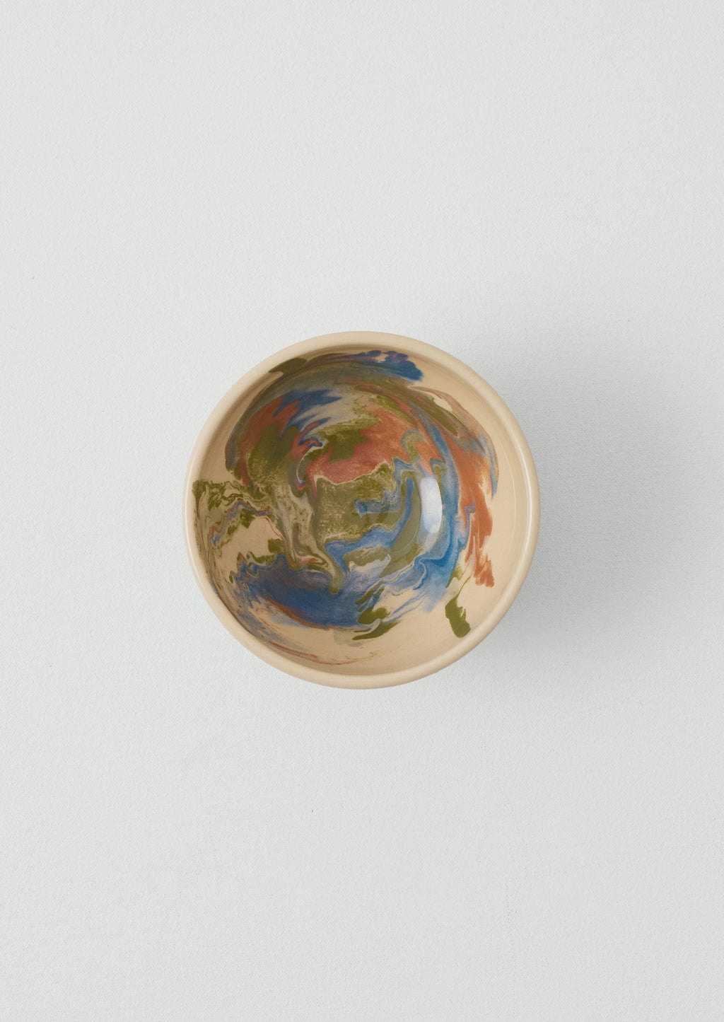 Poterie Barbotine Marbled Breakfast Bowl | Sand/Moss