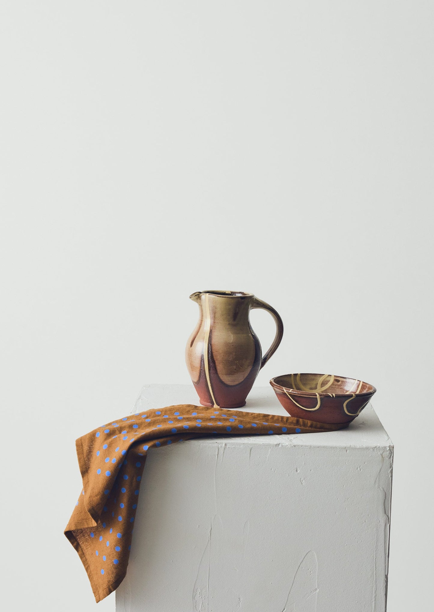 Mollie Milton Slipware Bowl | Terracotta/Cream